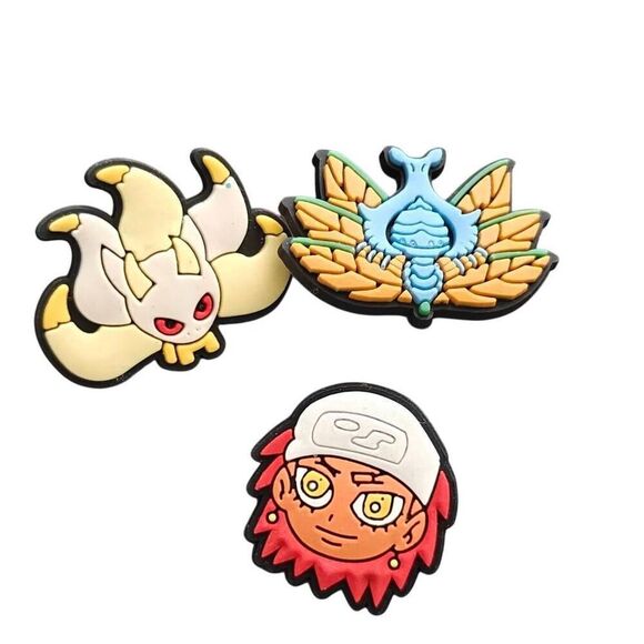 Anime Naruto 3 PC Croc Charm Jibitz - Picture 1 of 1